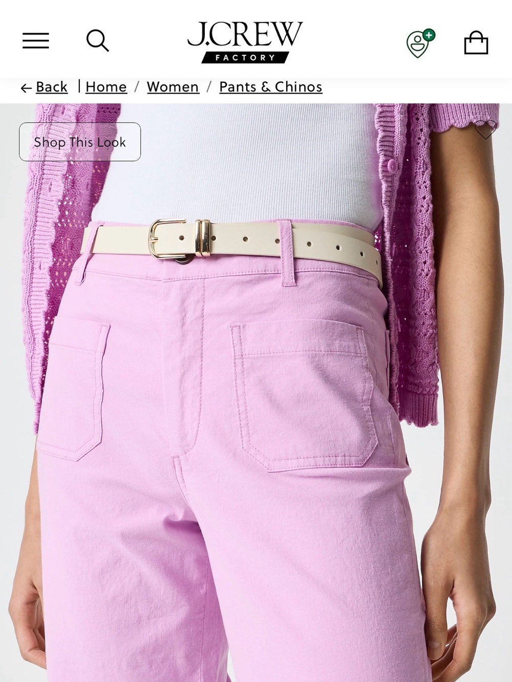 J. Crew Factory Lizzie Pants- Peony - Picture 2 of 5